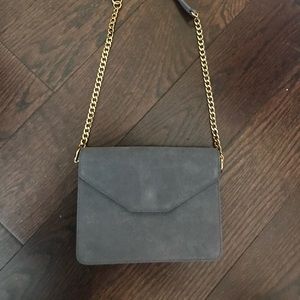 Ann Taylor suede envelope purse